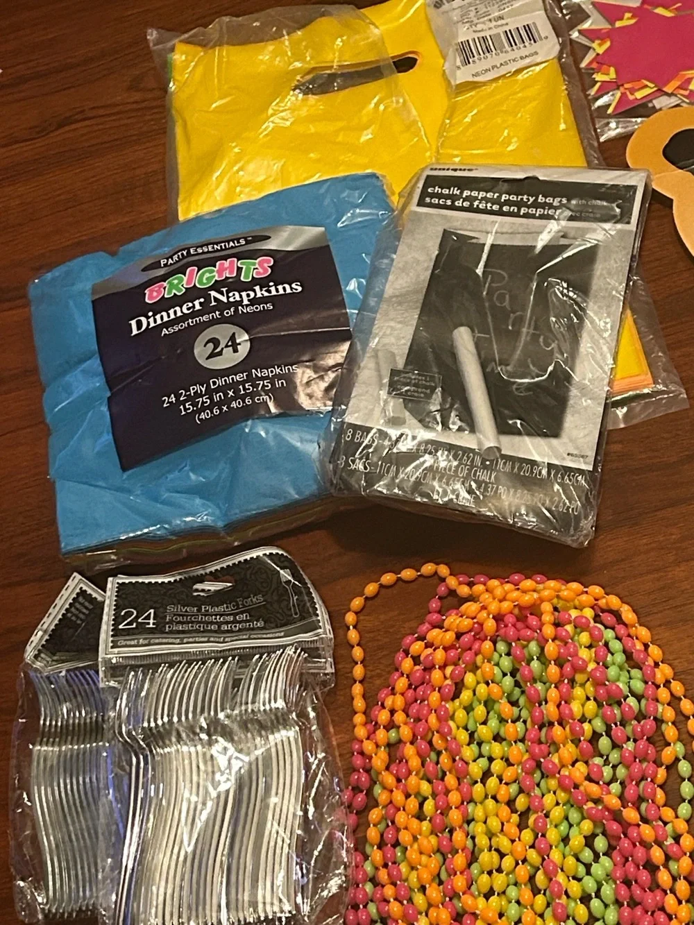 Retro 80s 90s Neon Glow In The Dark Party & Decor Supply Bundle